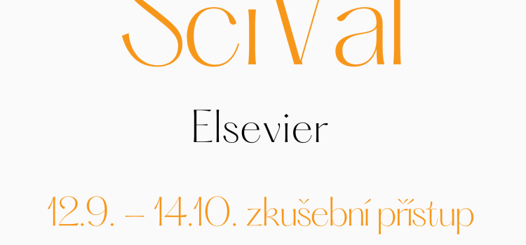 SciVal (Elsevier) zkušební přístup 12.9. – 14.10.