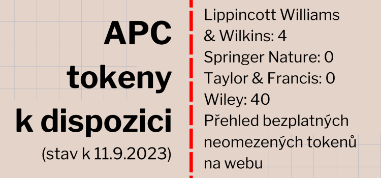 APC tokeny k dispozici (stav k 11.9.2023)